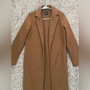 Zara Camel Lapel Style Coat